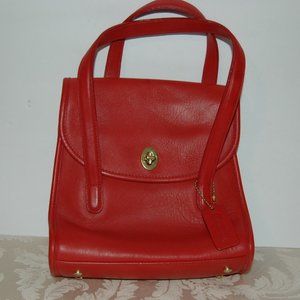 Vintage Red Coach Handbag